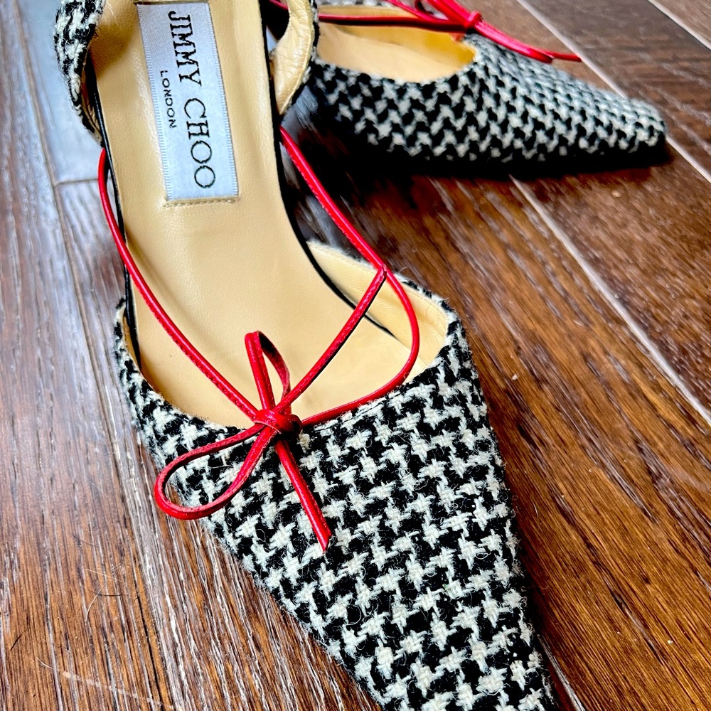JIMMY CHOO HOUNDSTOOTH SIZE 37
